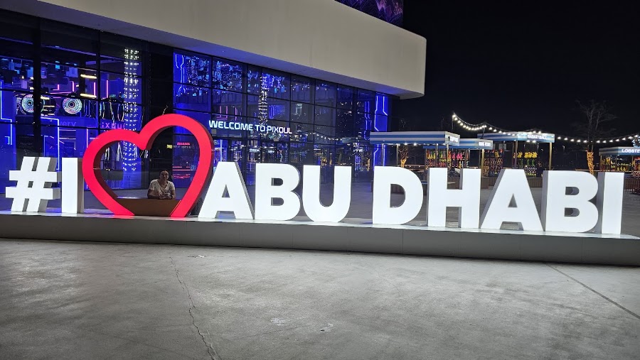 I Love Abu dhabi Sign