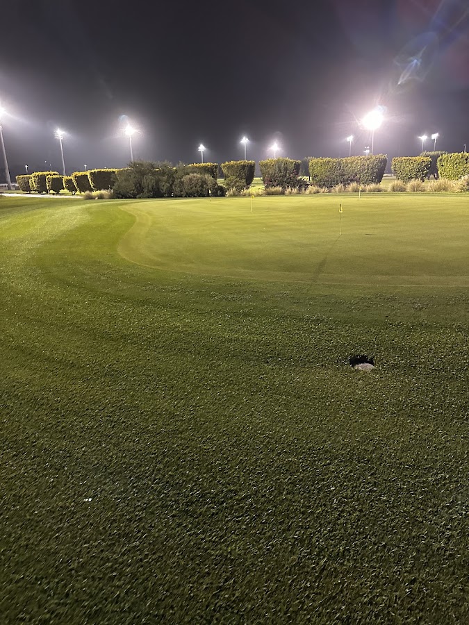 Short game practice (golf course side)