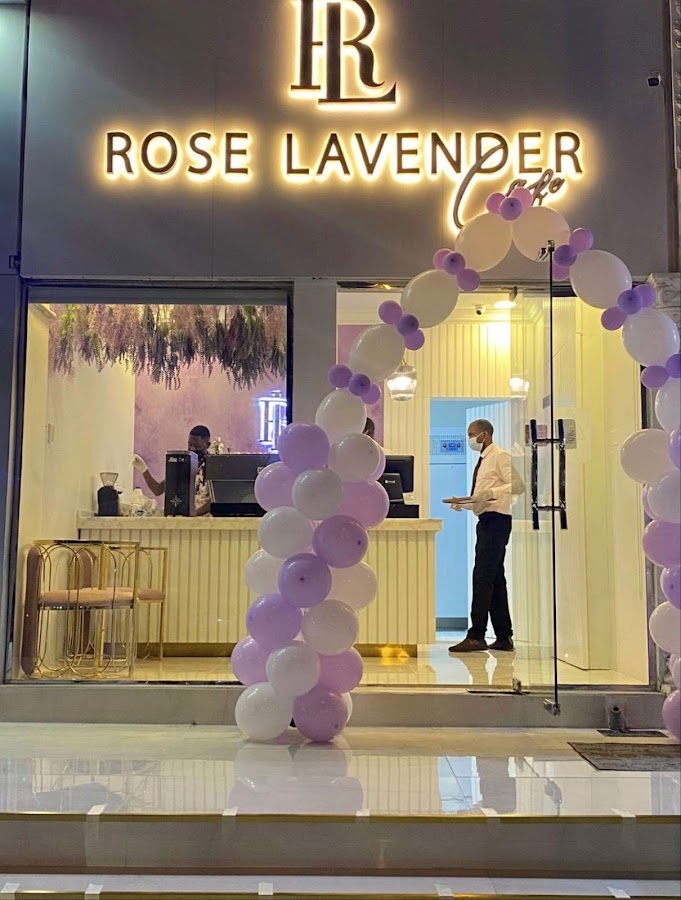 Rose lavender cafe