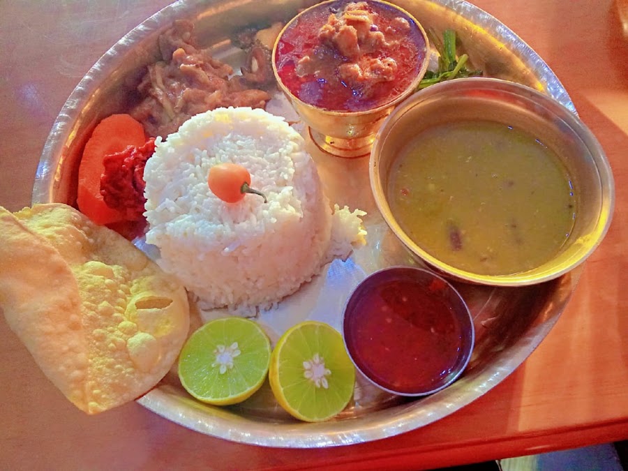 Typical nepali restaurant